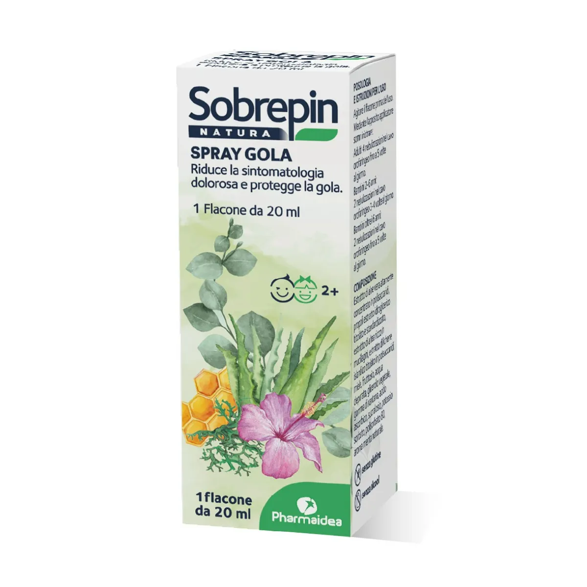 

Sobrepin Natura Спрей для горла 20 мл без глютена
