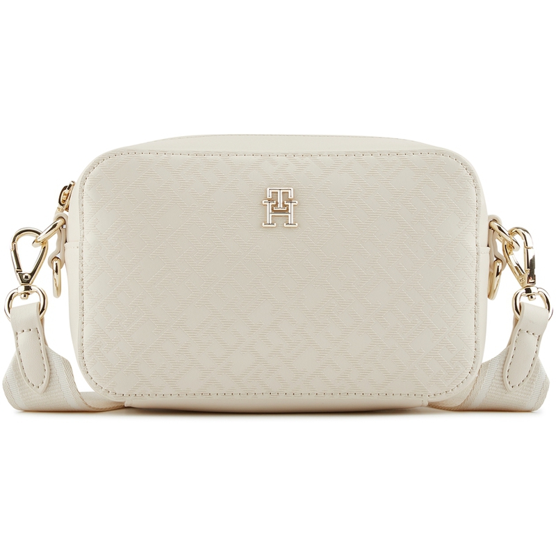 

Tommy Hilfiger Монограмма наплечная сумка, Ecru AA8