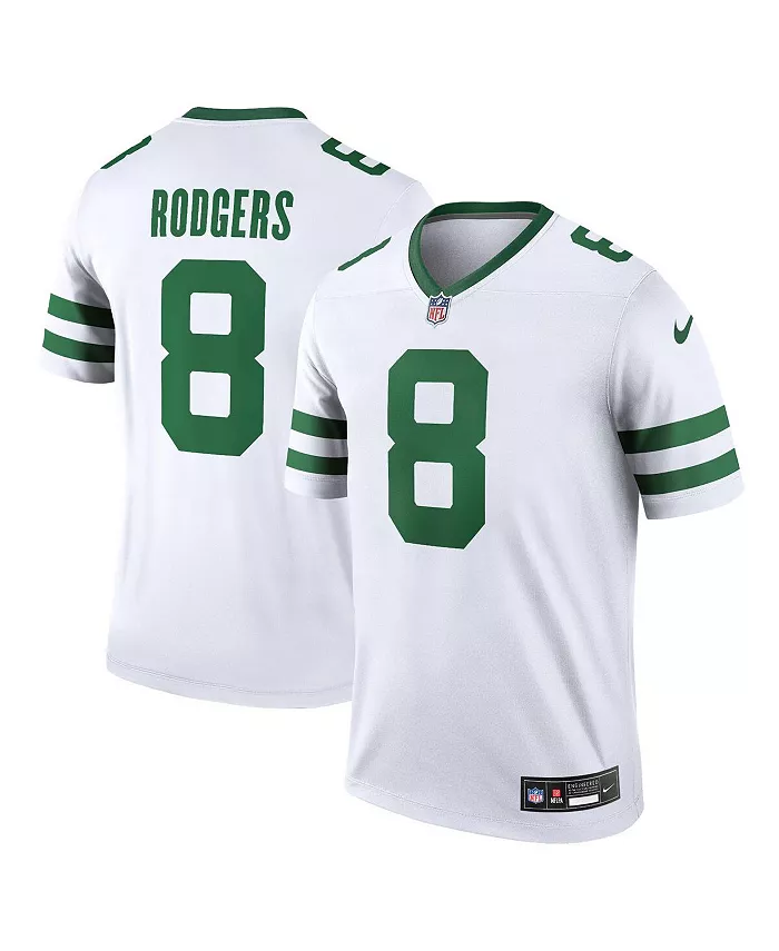 

Мужская футболка Aaron Rodgers Legacy New York Jets Legend Nike, белый