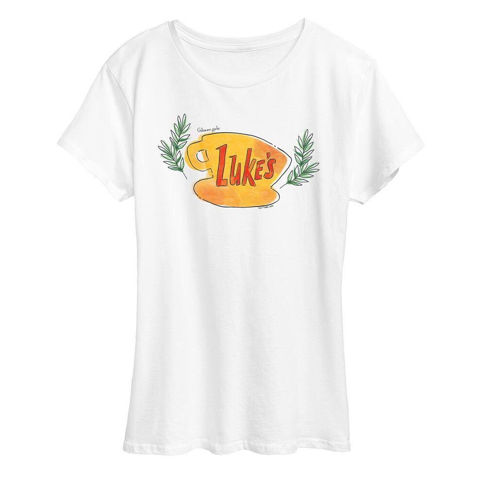 

Женская футболка Gilmore Girls Luke's Coffee Cup с графическим рисунком Licensed Character, белый
