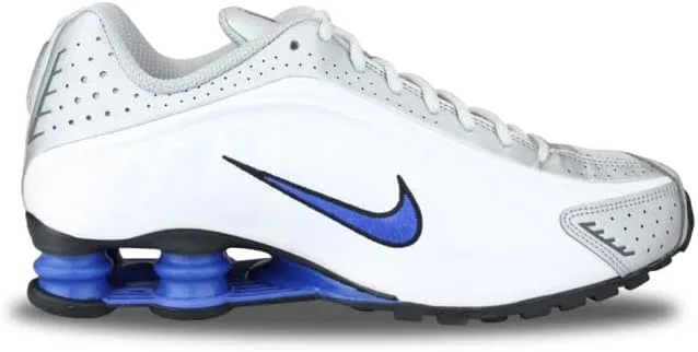 Мужские кроссовки для легкой атлетики Nike Shox R4, белый/синий/серый
