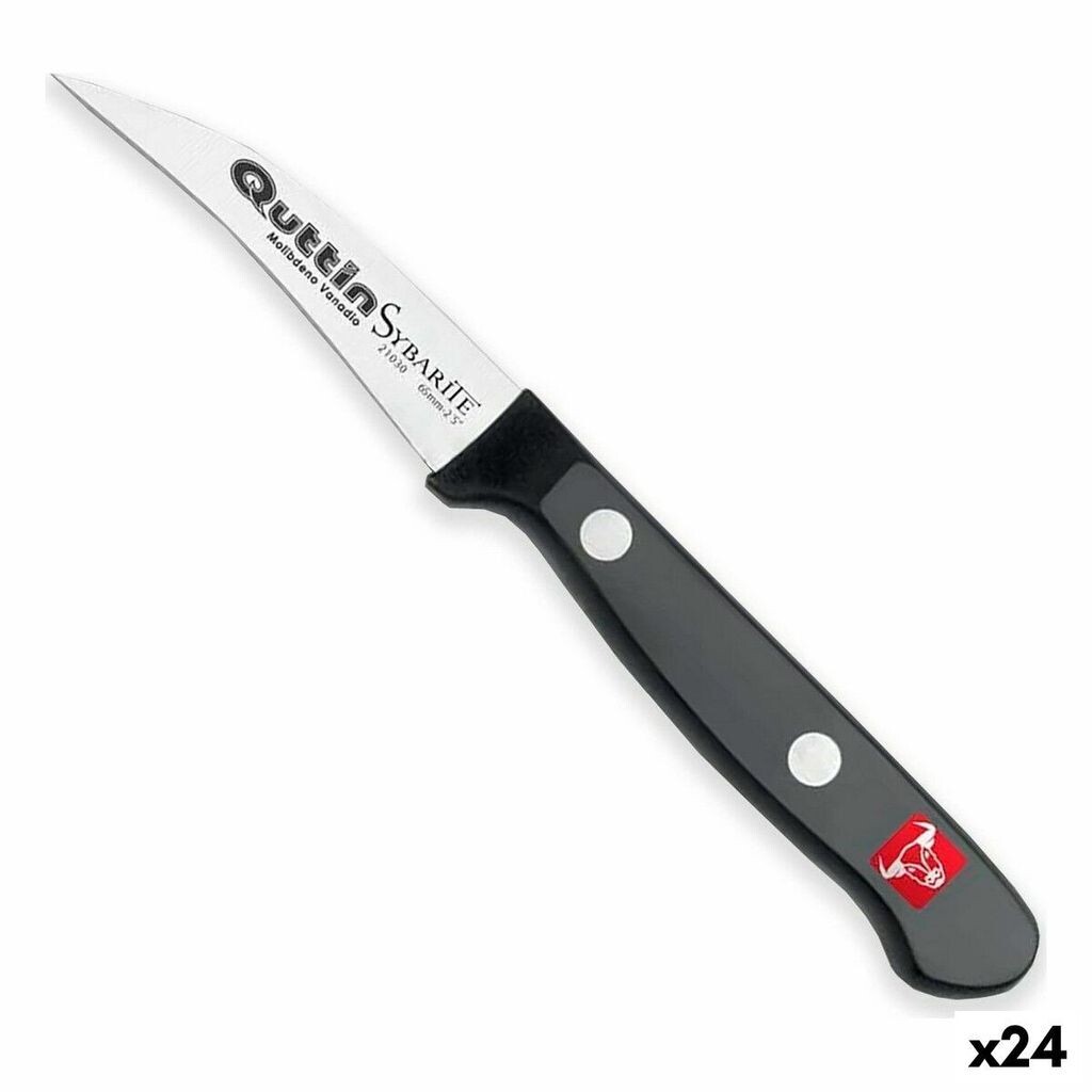 

Нож для очистки овощей Quuttin Sybarite Black Silver 6,5 см (24 шт.) Quttin