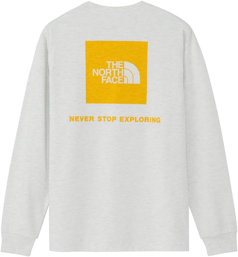 

Мужская футболка с длинным рукавом THE NORTH FACE с квадратным логотипом на спине, белый/серый
