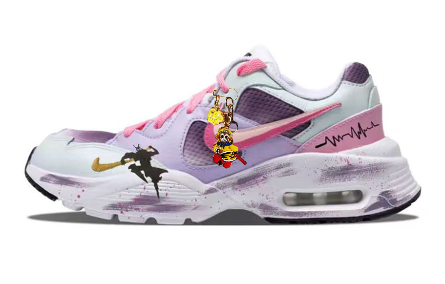 

Кроссовки Air Max Fusion женские с низким верхом, черный/розовый Nike