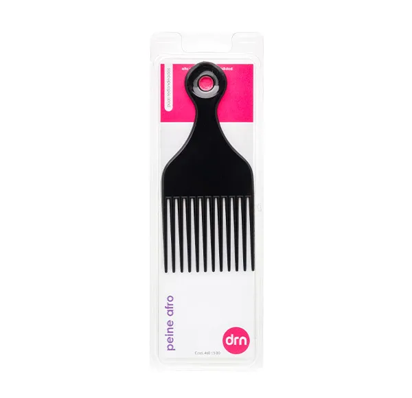 

Черная баночная расческа Peine Afro Drn, 1 UD