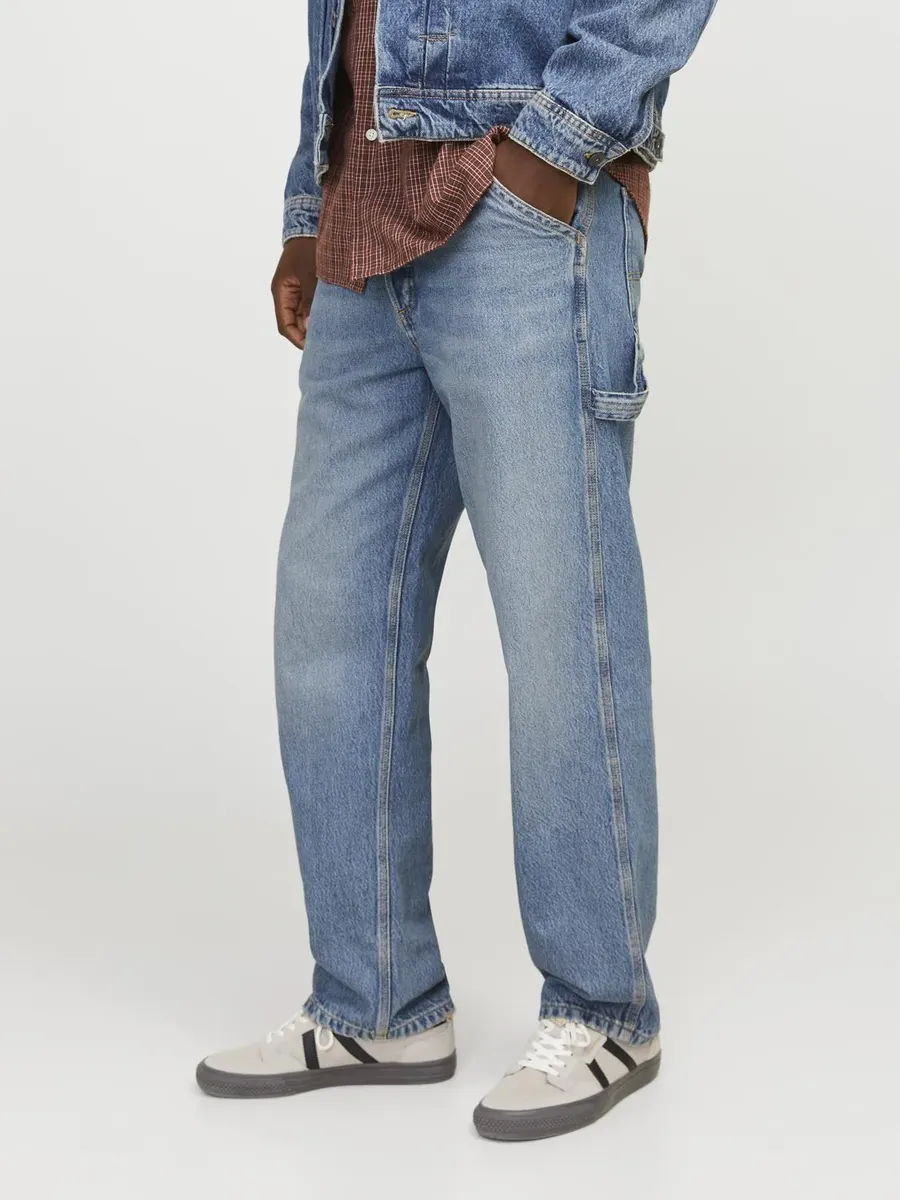 

Джинсы свободного кроя Jack & Jones "JJIEDDIE JJCARPENTER SBD 416 NOOS", синий