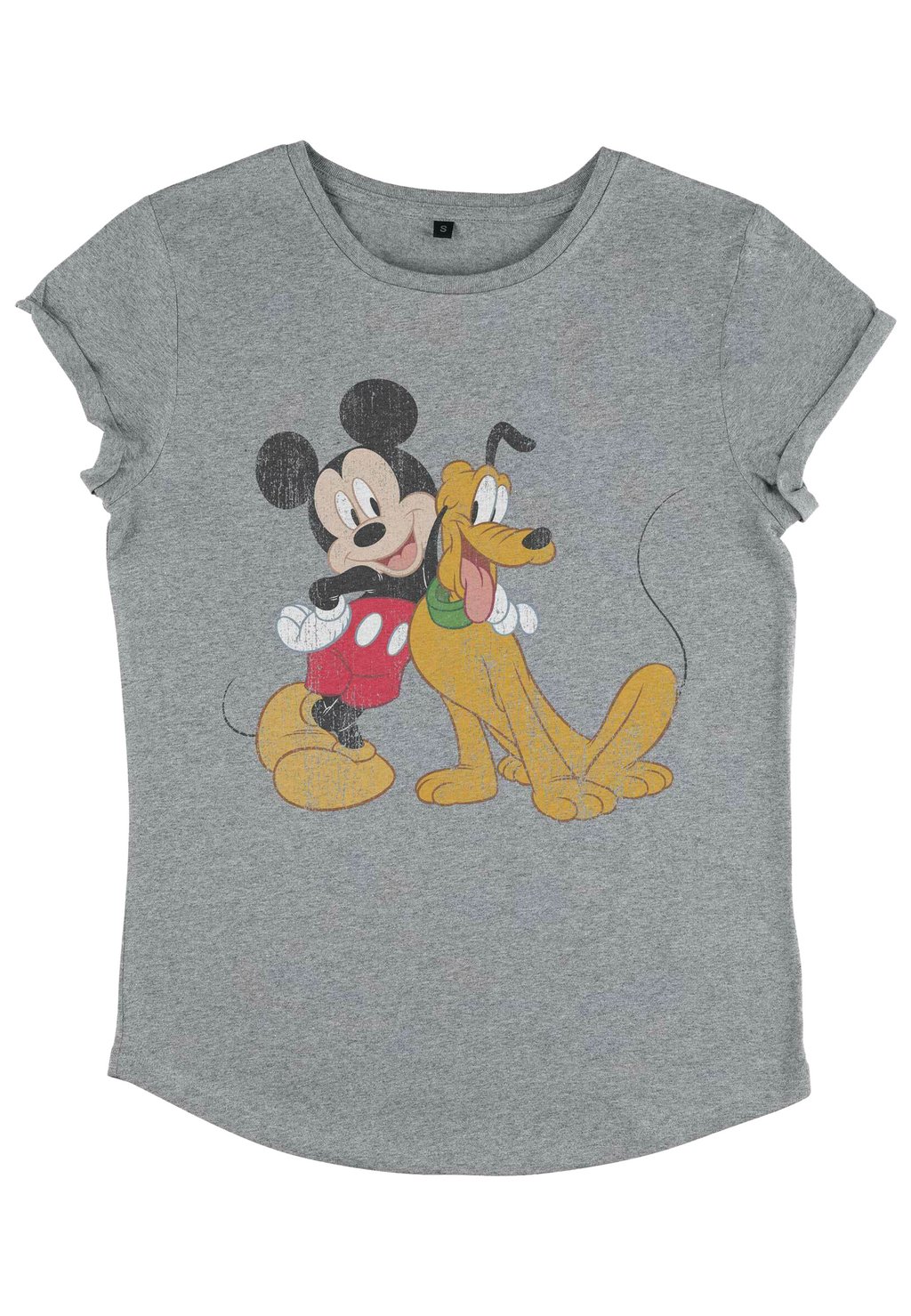 

Футболка с принтом DISNEY CLASSIC MICKEY MICKEY AND PLUTO Disney, цвет Mottled Light Grey