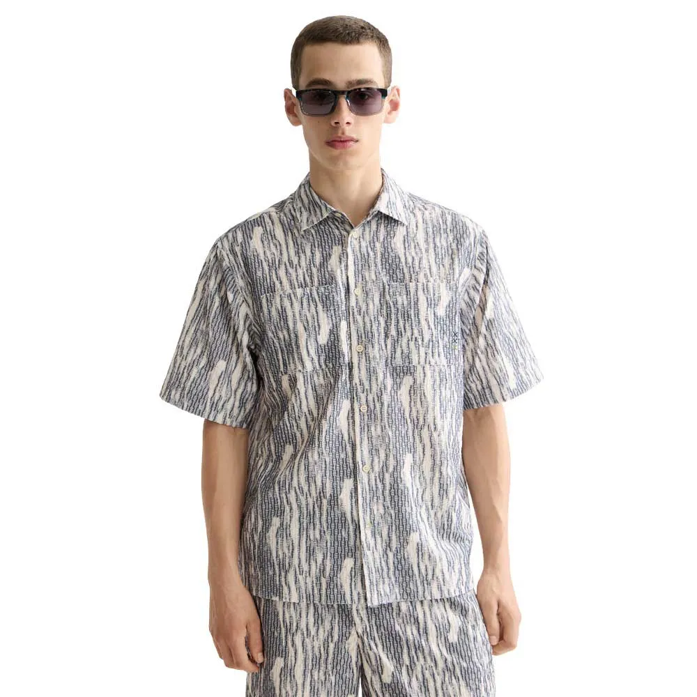 

Рубашка с коротким рукавом Scotch & Soda Jacquard, серый