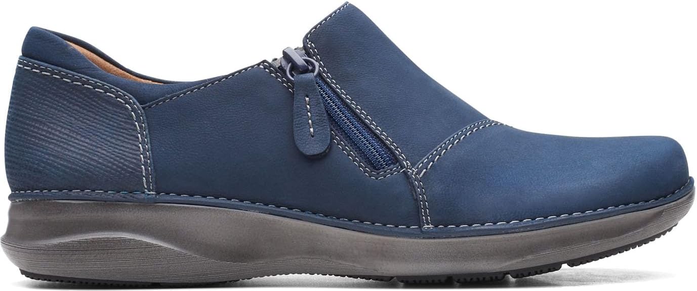 Мужские ботинки Clarks Appley на молнии, Navy Nubuck — фото 2