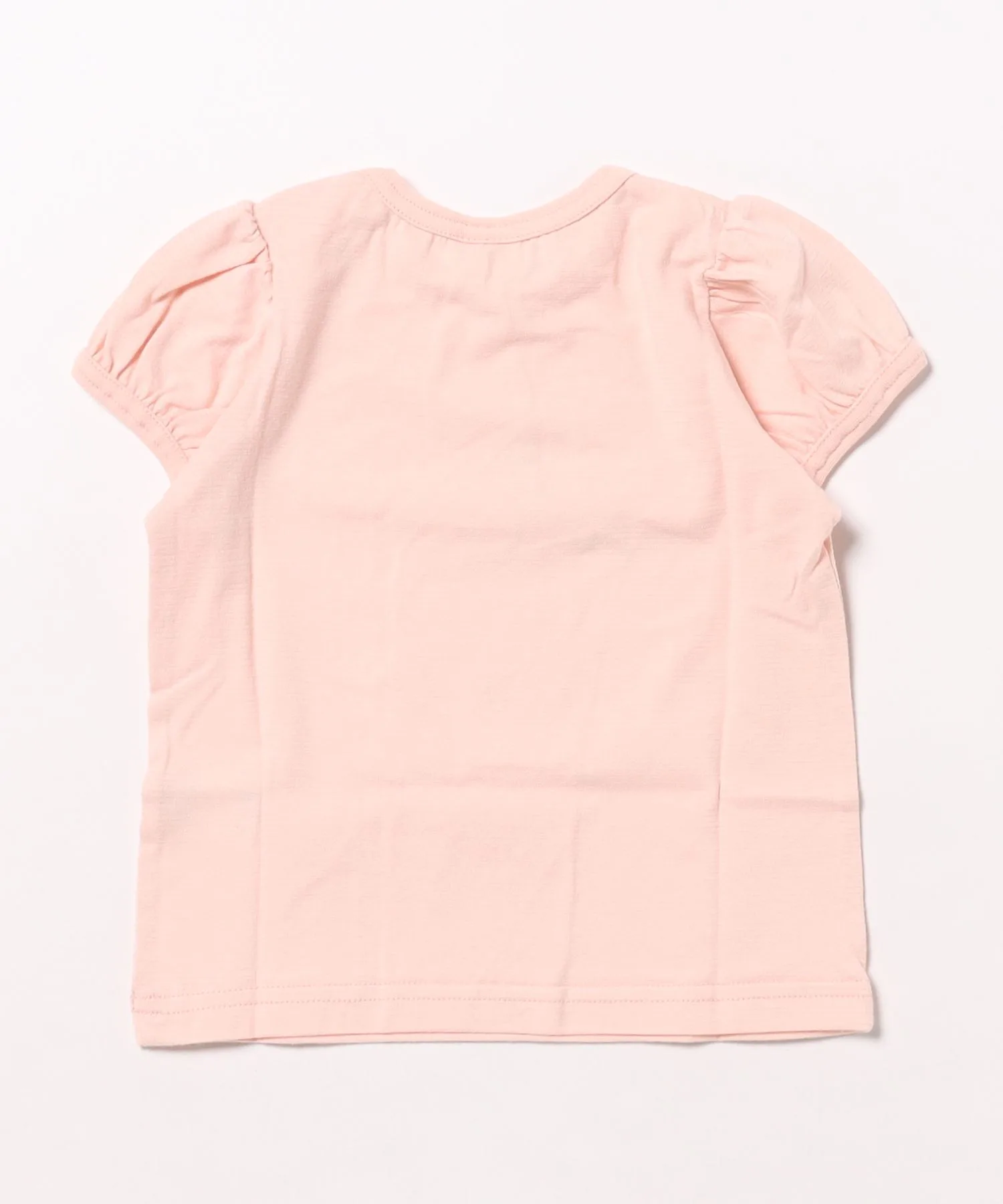 Детская футболка с пышными рукавами cotton 100% la poche biscuit розовая — фото 4