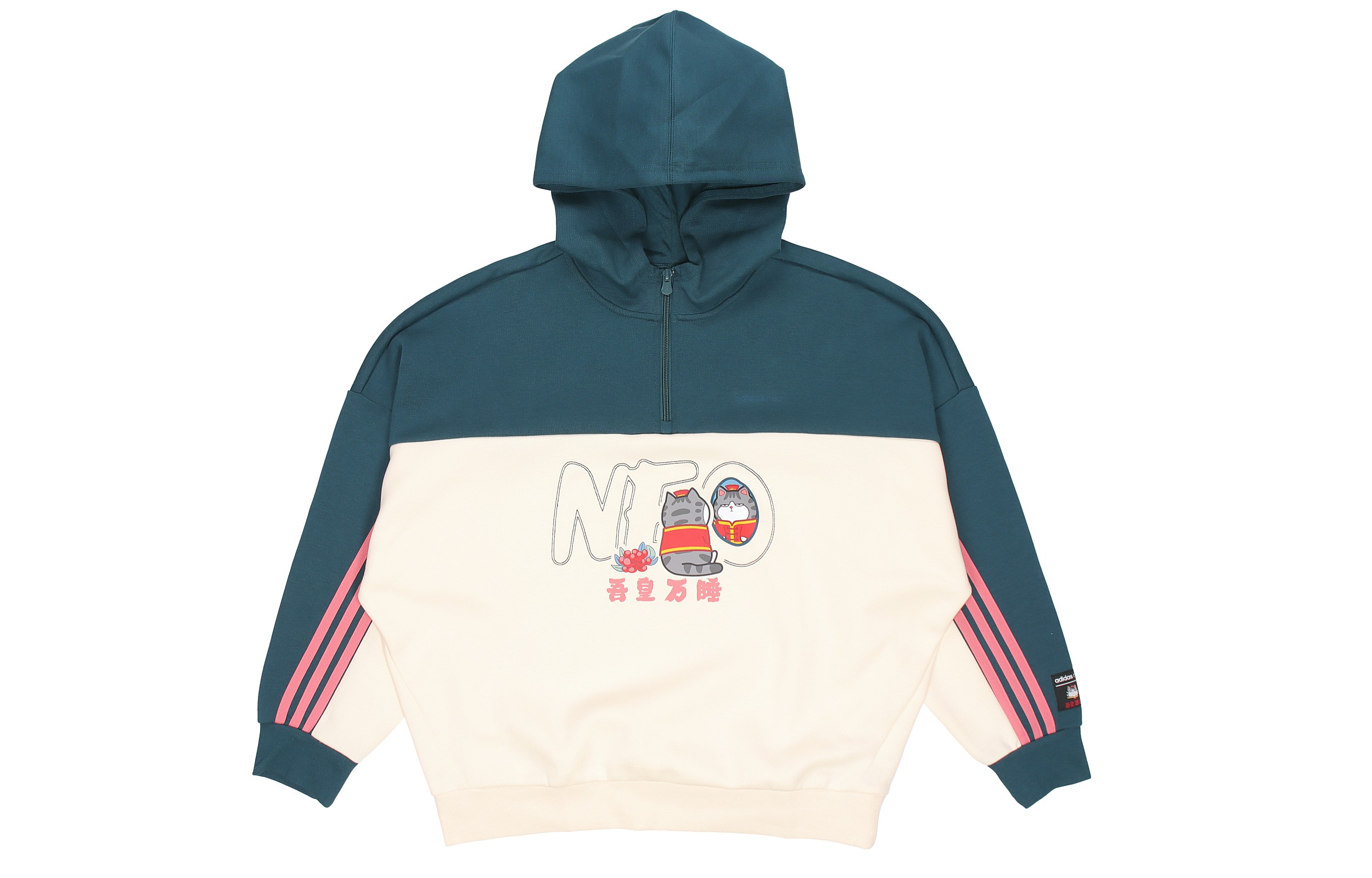 Adidas Neo Толстовка My King Mansleep X CNY Collection женская утиный зеленый — фото 2