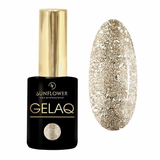 

УФ-гибридный лак Gelaq, Platinum Cold Gold 034 -, SUNFLOWER