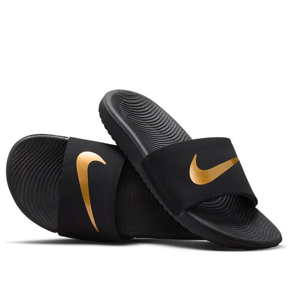 

Тапочки kawa slide 'black gold' Nike, черный