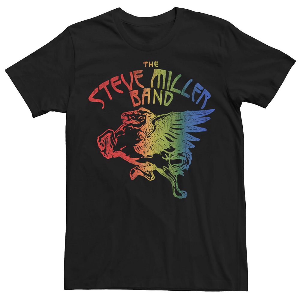 

Мужская футболка Steve Miller Rainbow Band Licensed Character, черный