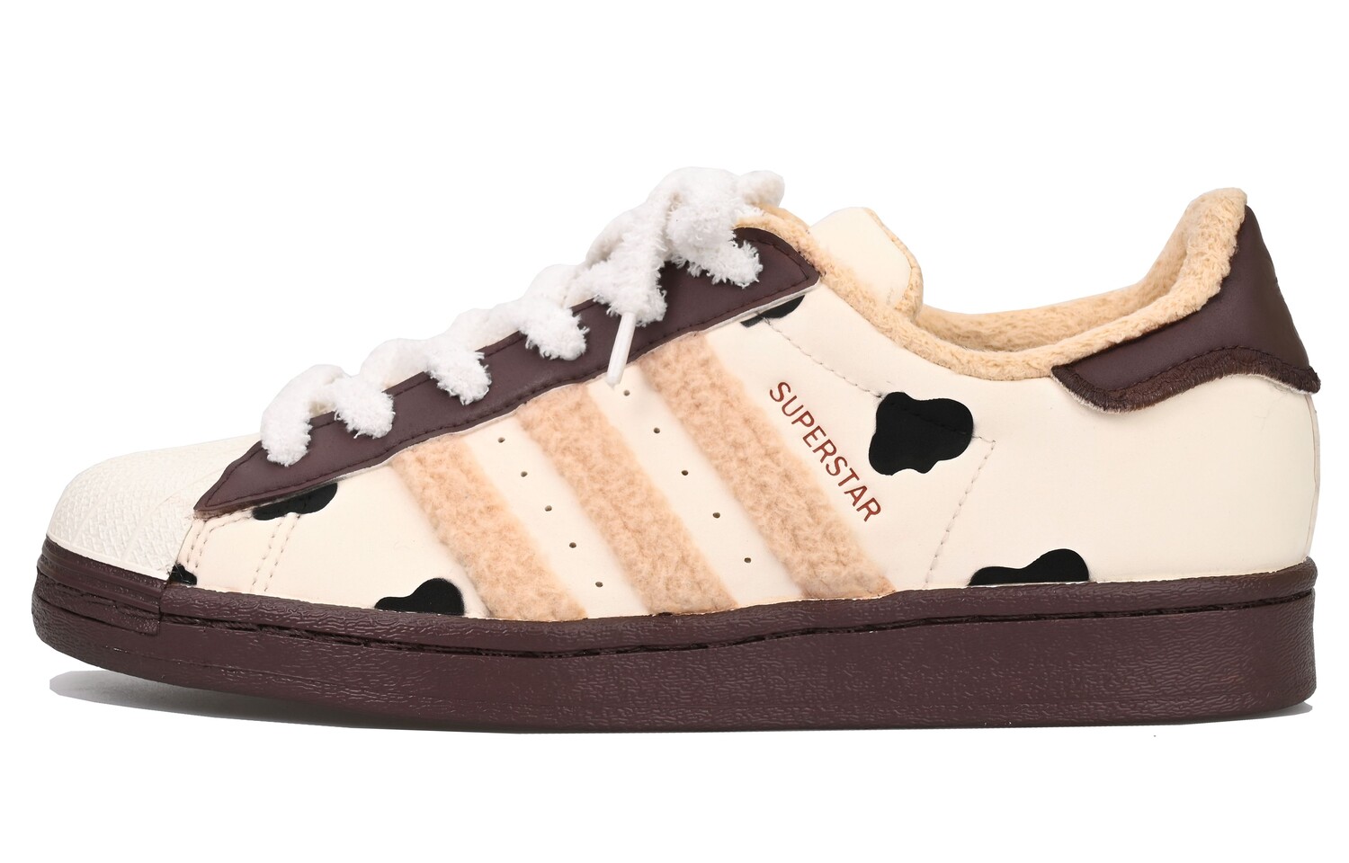 

Кроссовки для скейтбординга Superstar Series женские, низкие, бежевый/коричневый Adidas Originals