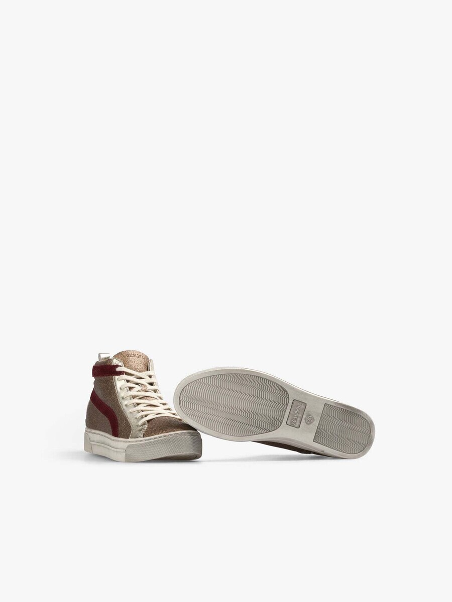 Высокие кеды Scalpers High-Top Sneakers, золотой — фото 4