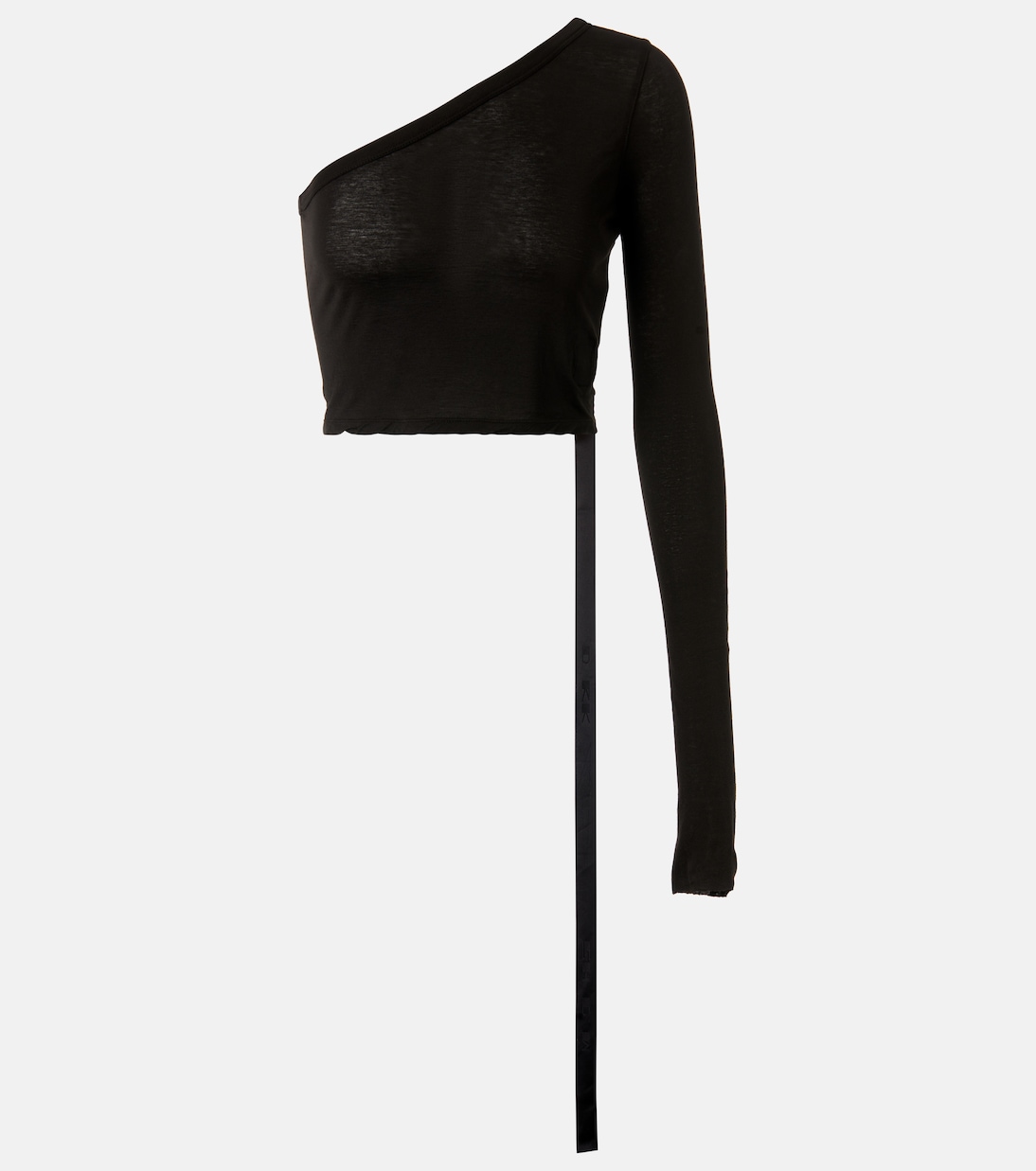 

Зигги топ кроп с одним плечом Rick Owens, черный