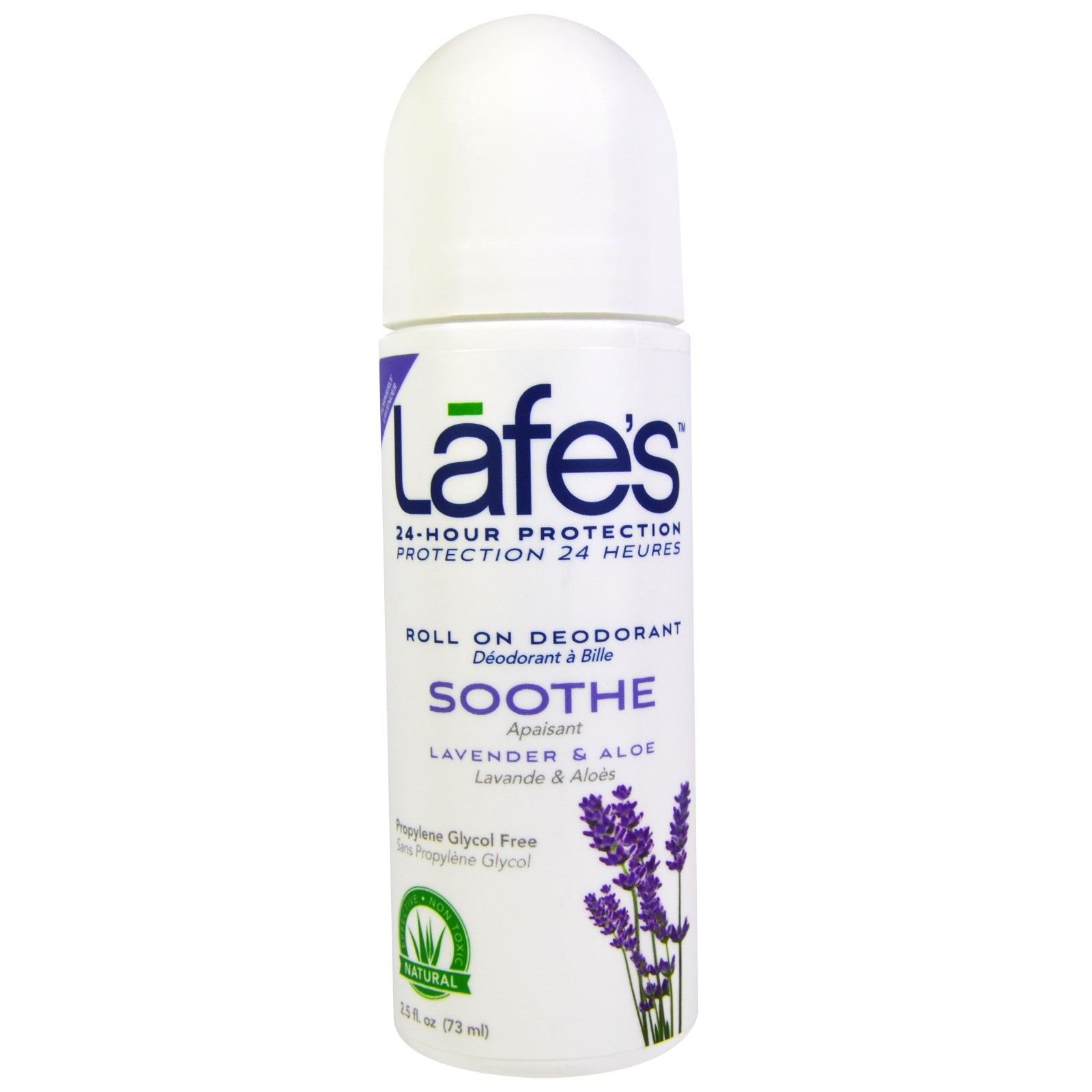 

Lafe's Natural Bodycare Soothe шариковый дезодорант лаванда и алоэ 73 мл