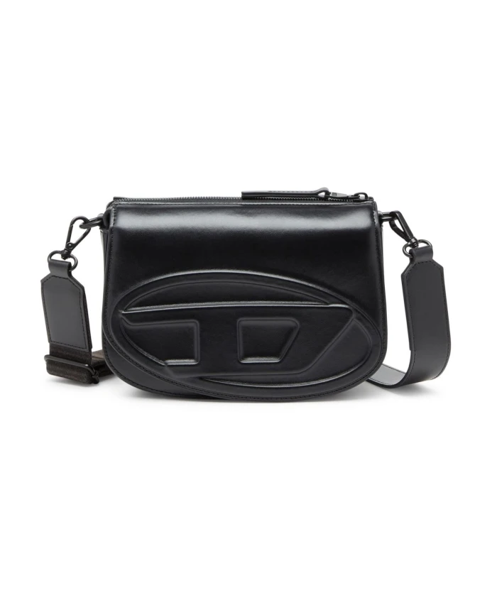 

Черная сумка через плечо на молнии Diesel, черный