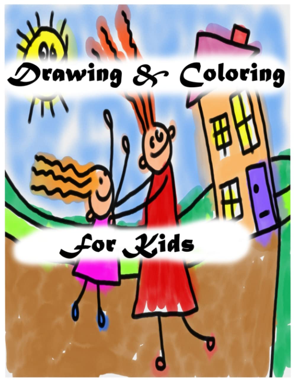 

the awesome sketchbook for easy-to-draw cartoons and drawn cartoons ready for coloring for kids: Sketchbook full of colored and uncolored drawings 8.5x11 inches (Independently published)