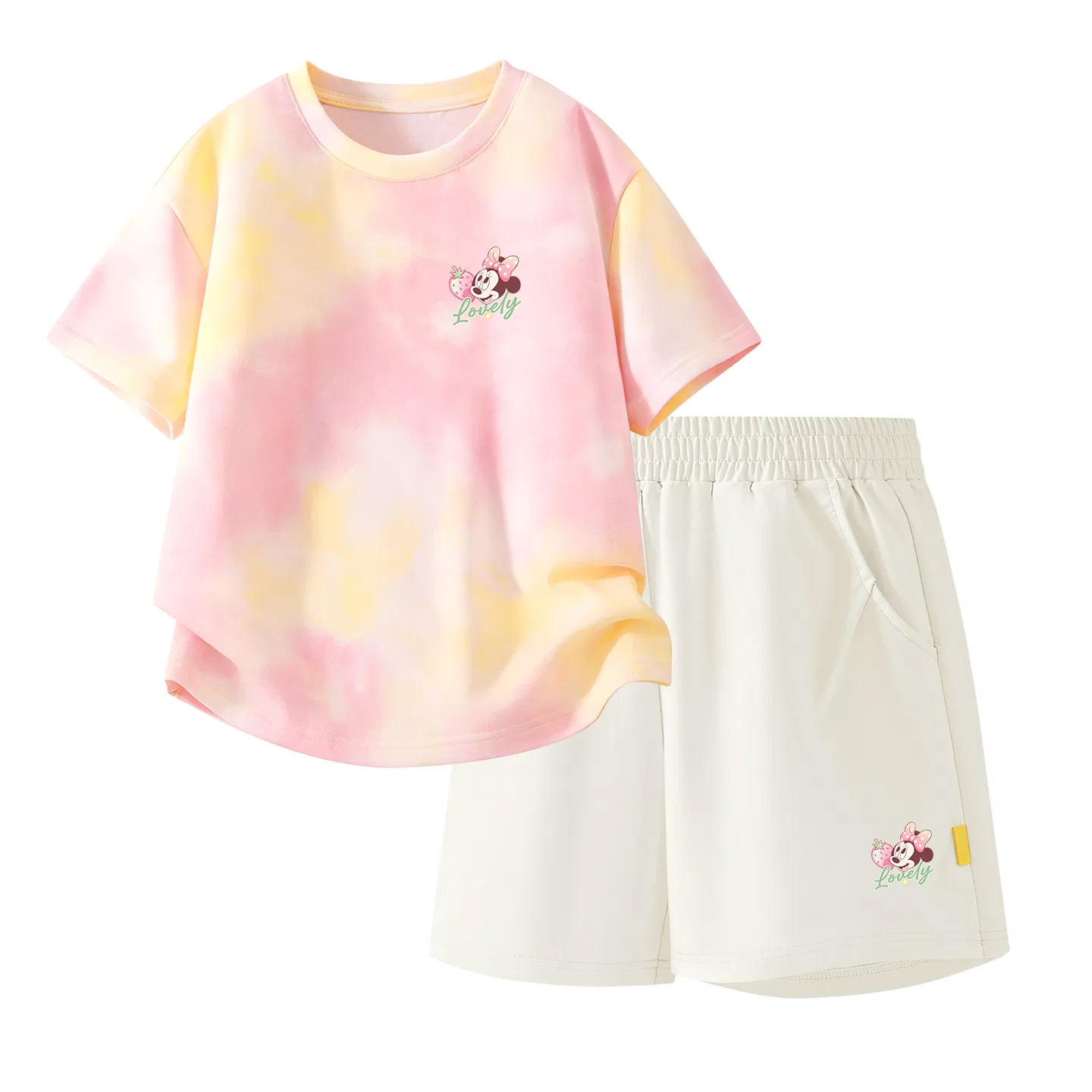 Детский спортивный костюм Casual Sportswear 2 Piece Set Disney, Di Fresh Berry K Yellow Pink+Di Fresh Berry K_Bottom Right Mist White