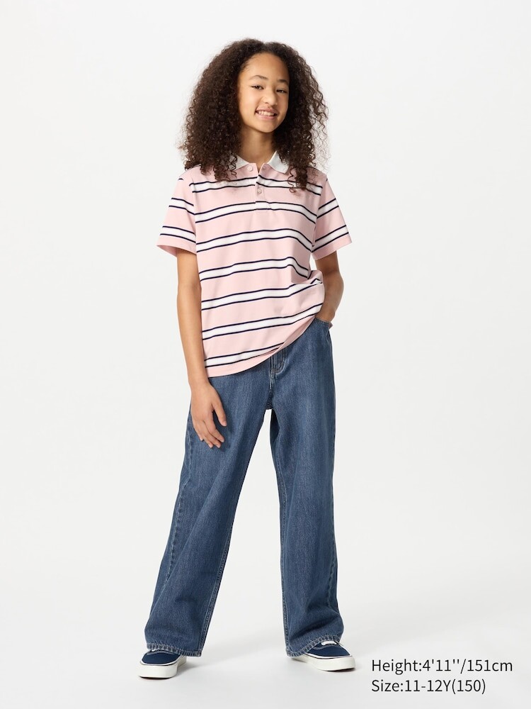 Широкие прямые джинсы Uniqlo, цвет 62 синий — фото 2