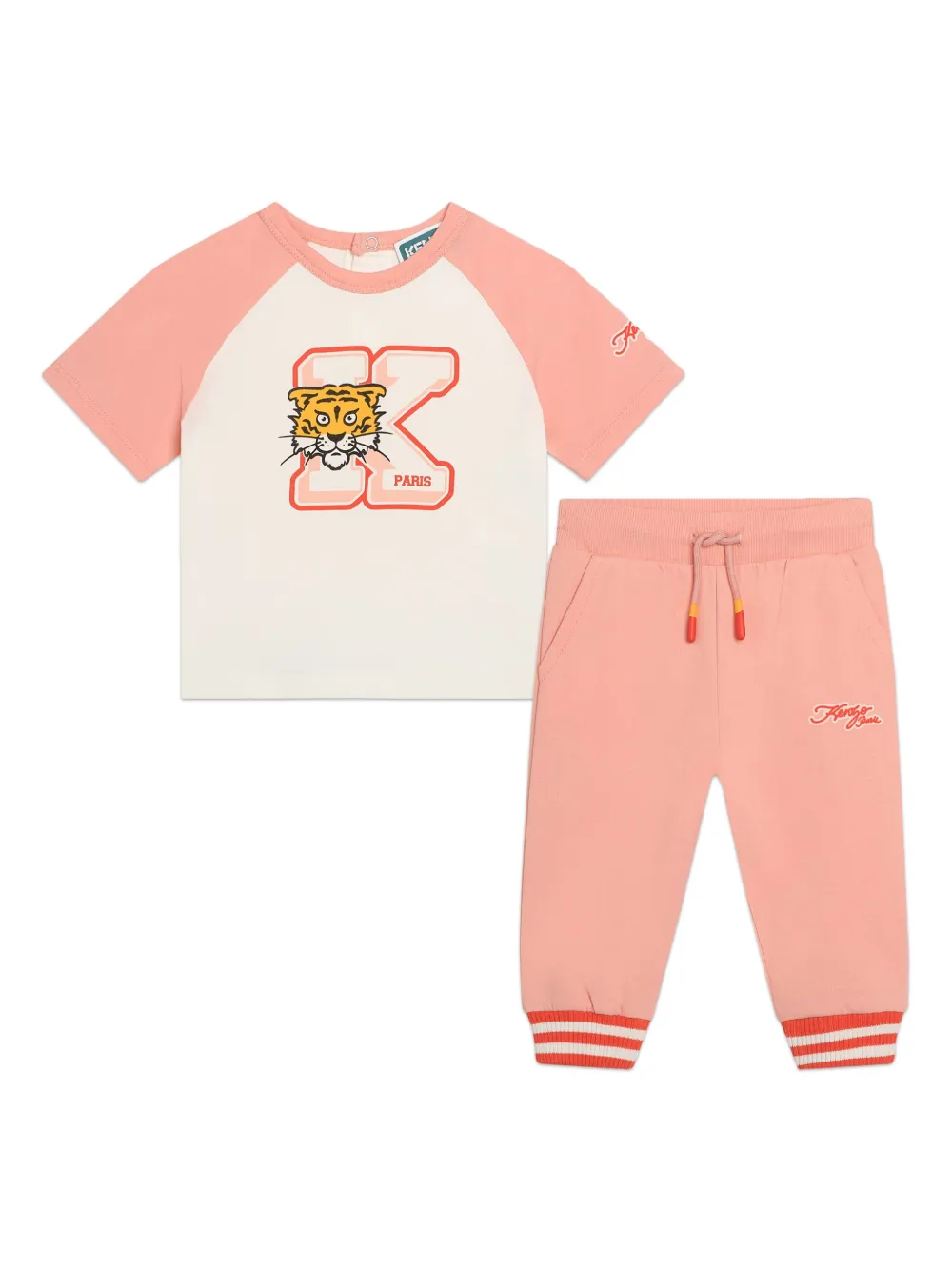 

Спортивный костюм с логотипом Kenzo Kids, бежевый