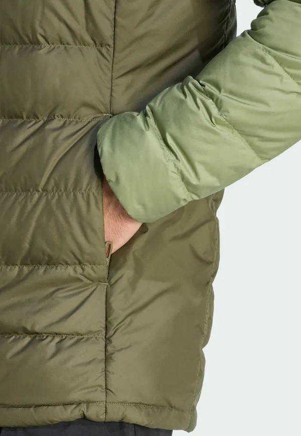 Зимняя куртка terrex climawarm с капюшоном Adidas Sportswear, Olive Strata Tent Green — фото 3