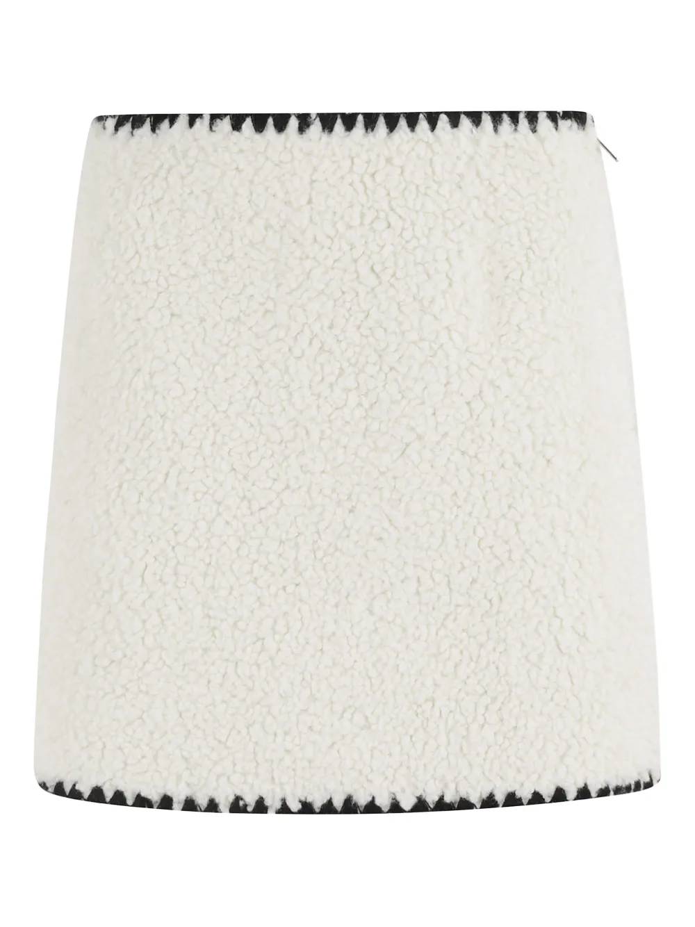 

Юбка из флиса "тедди" с отделкой молнией ERMANNO FIRENZE, белый