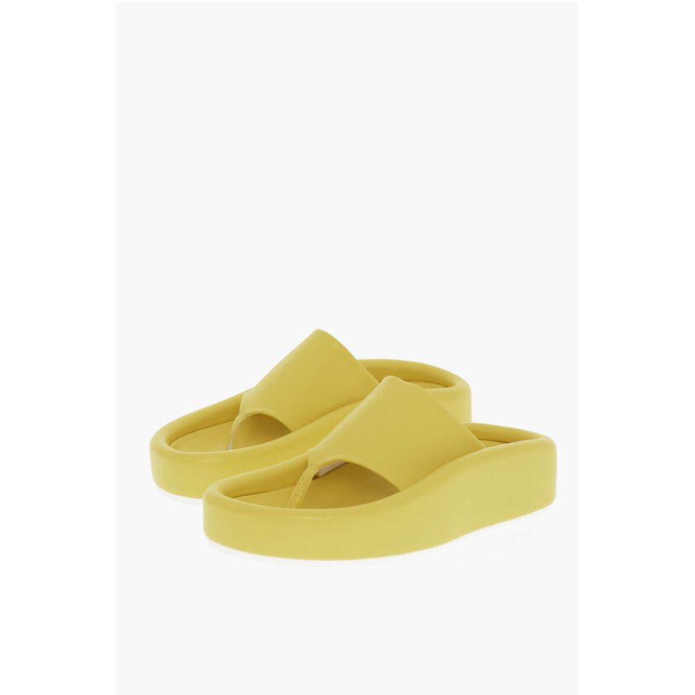 Сандалии из искусственной кожи MM6 Maison Margiela, Yellow