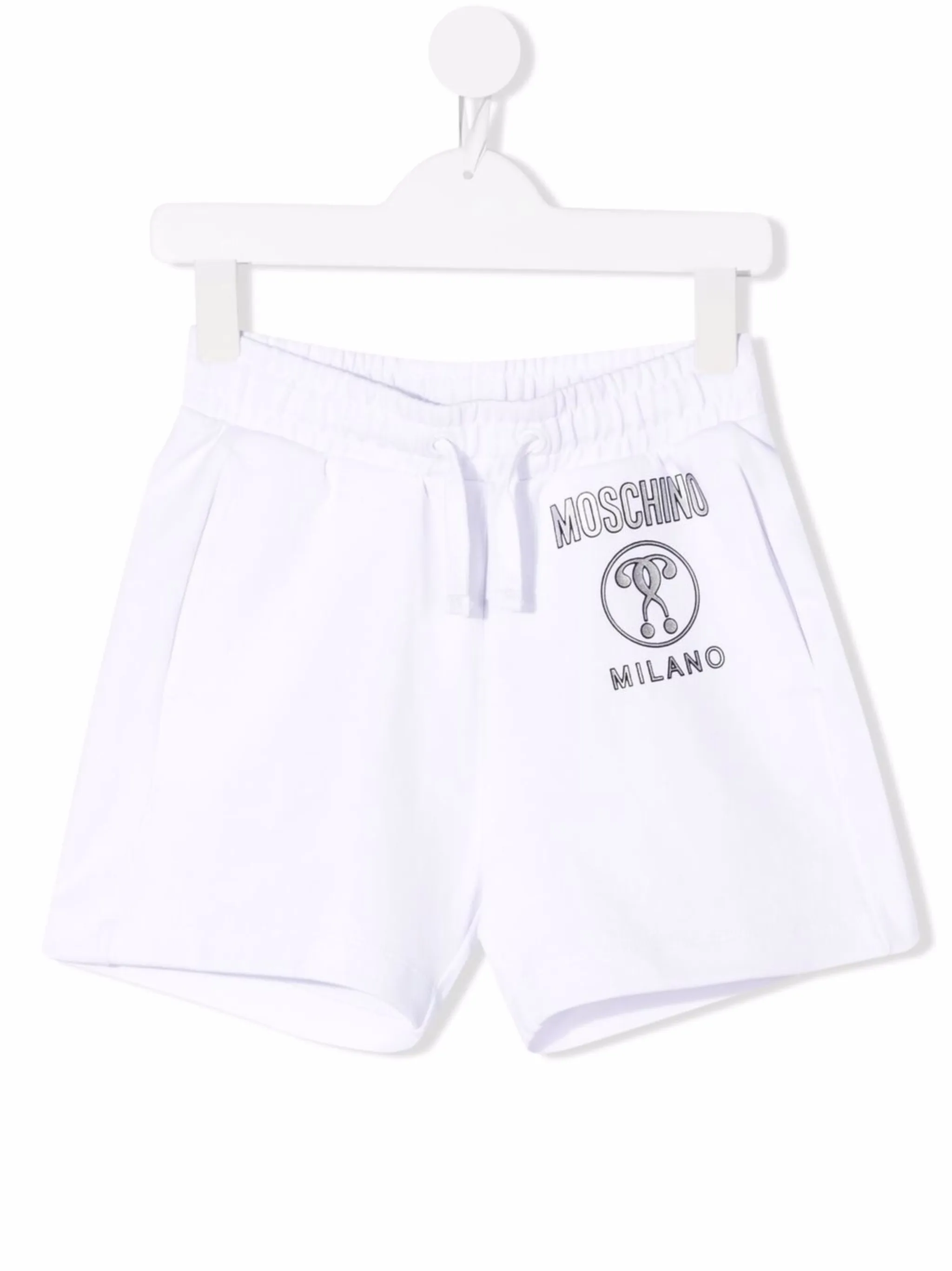

Спортивные шорты с логотипом Moschino Kids, белый
