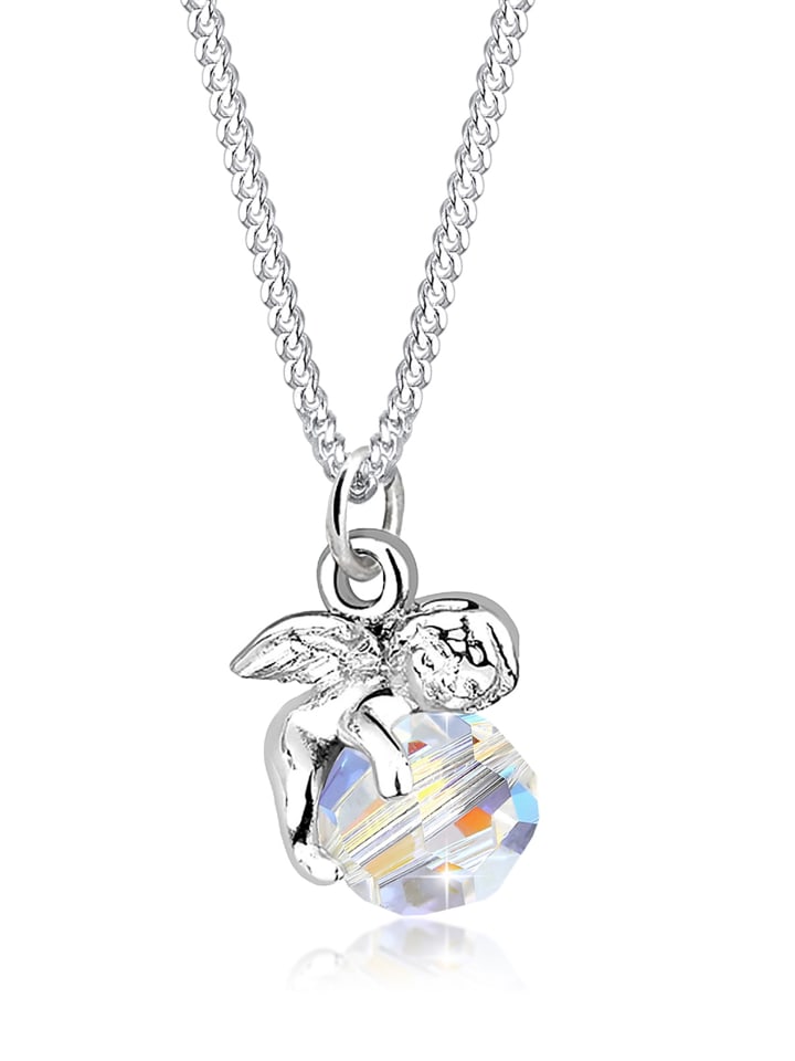 

Elli Колье с ангелом из серебра 925 пробы белого цвета