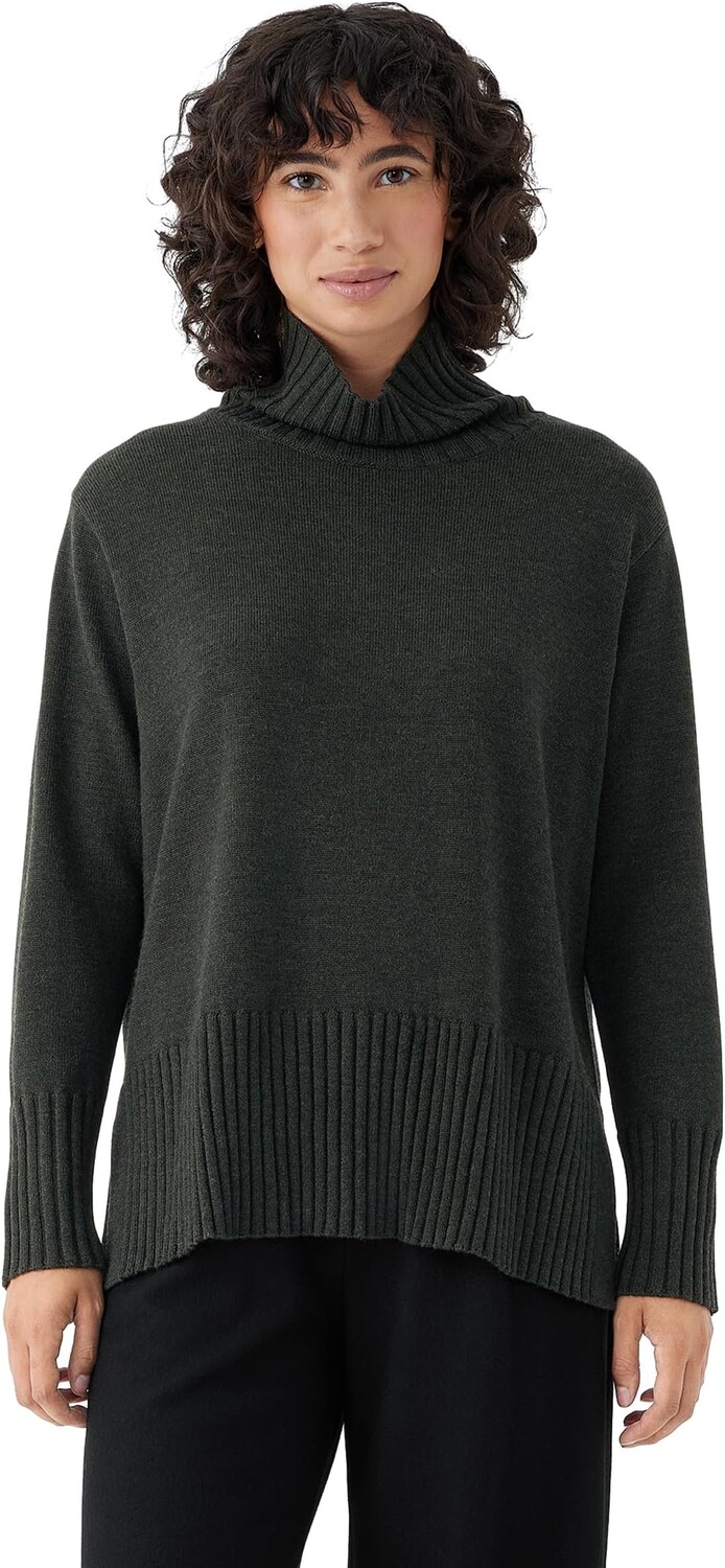 

Свитер Eileen Fisher Turtleneck Pullover, цвет Ivy
