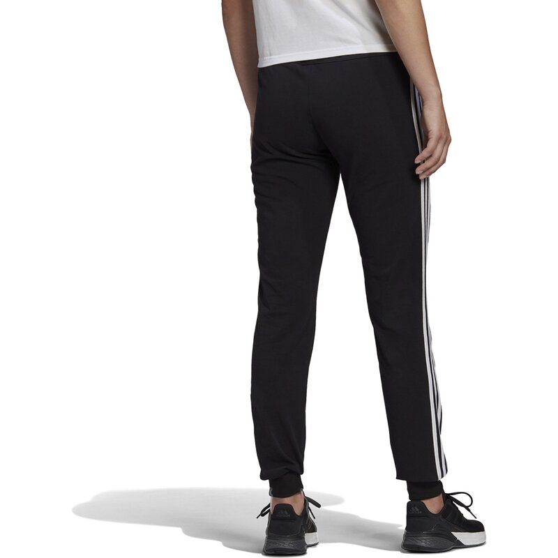 Спортивные брюки Essentials из однотонного джерси с тремя полосками Adidas, черный — фото 3