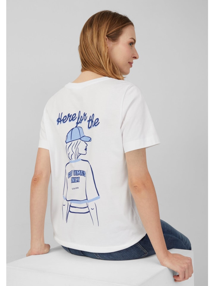 

Футболка цвета 01D0_white s.Oliver, Белый, Футболка цвета 01D0_white s.Oliver