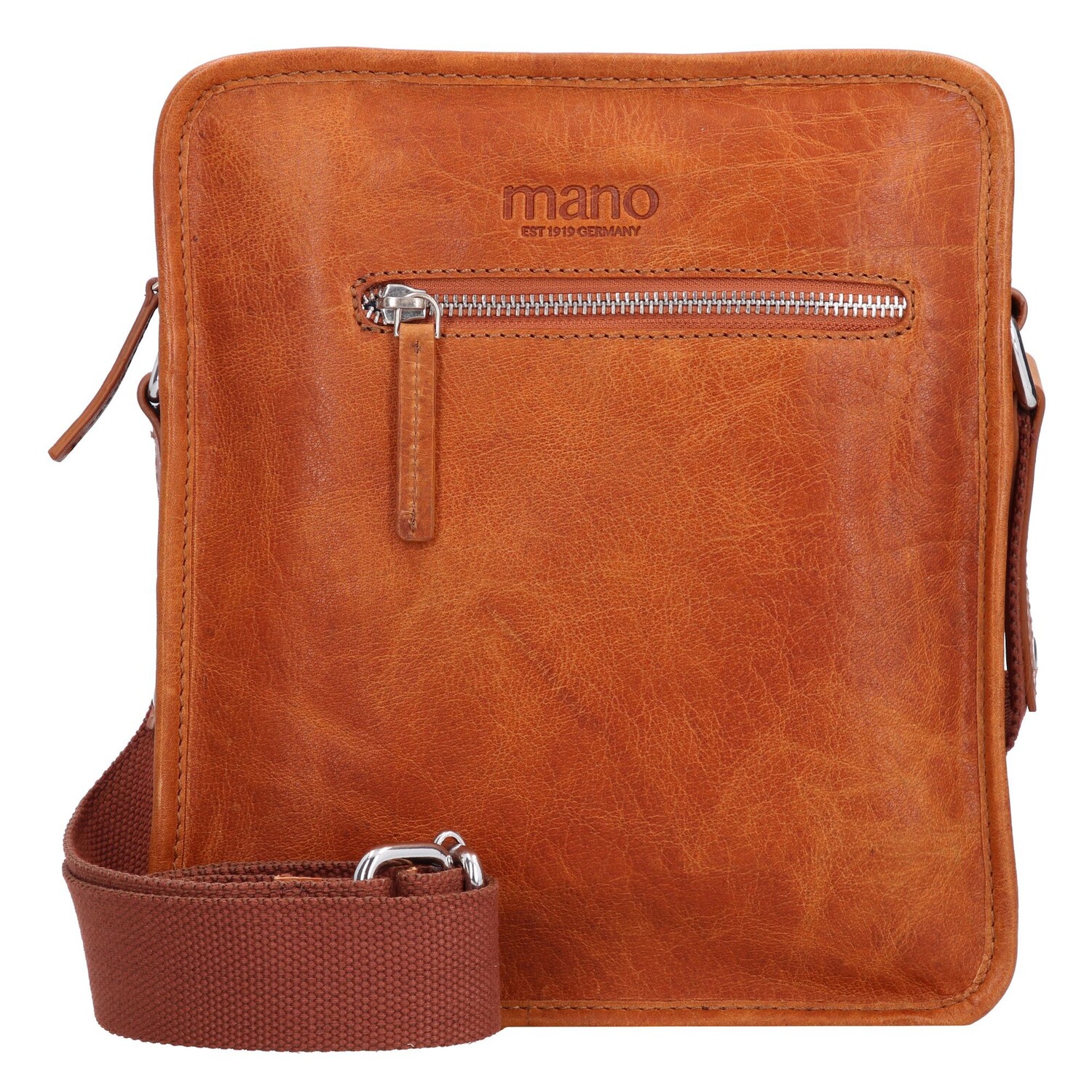 

Сумка через плечо mano Don Pietro Leder 22,5 cm, коньячный