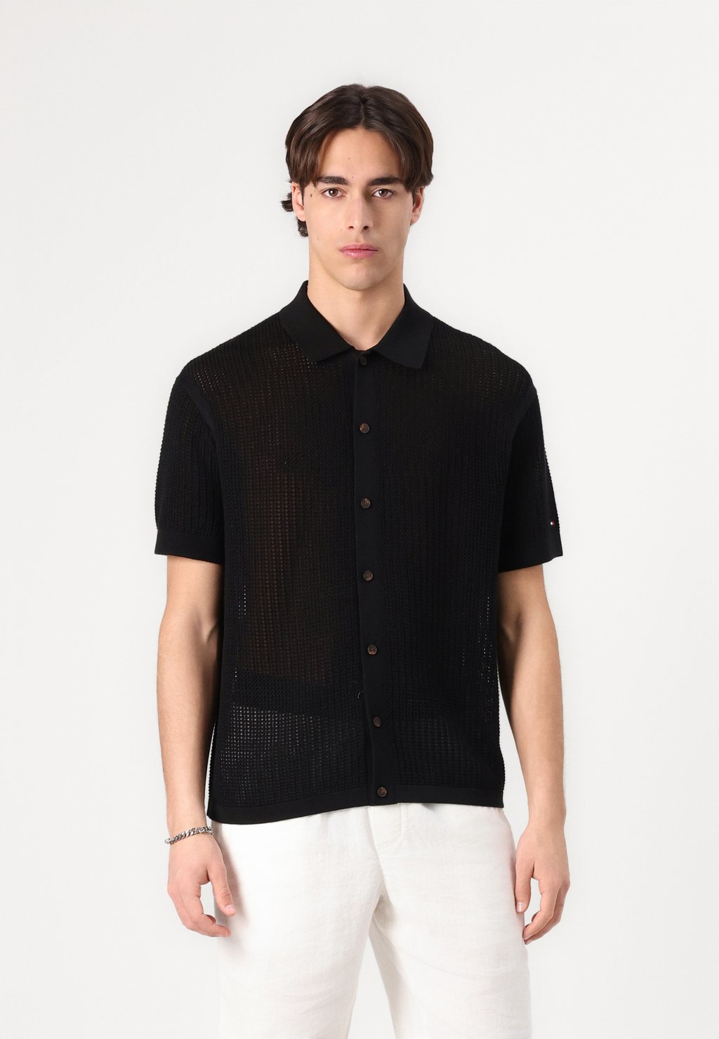 

Рубашка STRUCTURE OPEN SHIRT Tommy Hilfiger, черный