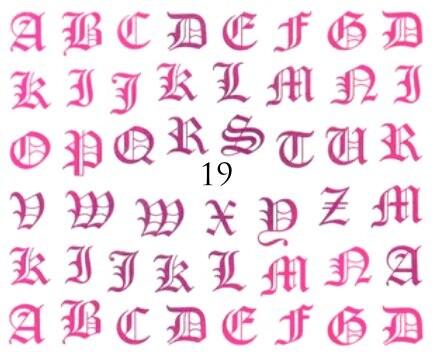 

Водные наклейки для ногтей - №19, Raisin