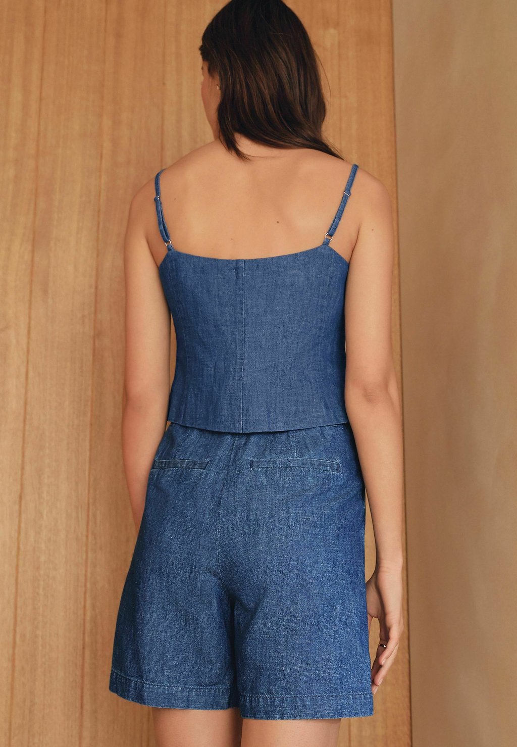 Топ REGULAR FIT BLEND STRAPPY Next, синий — фото 3