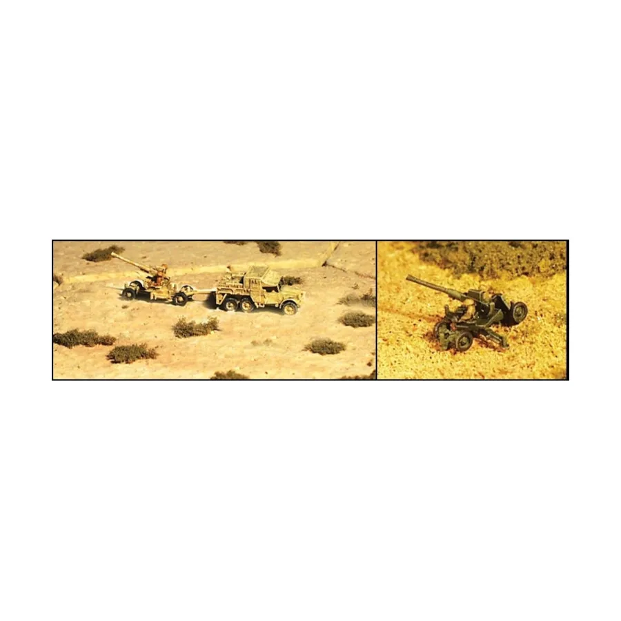 

40мм БОФОРС, WWII Micro Armour - United Kingdom - Self-Propelled and Towed Guns (1:285)