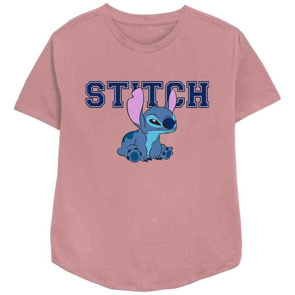 

Женская футболка свободного кроя с рисунком Disney's Lilo & Stitch Angry Sitting Stitch, цвет Mauve