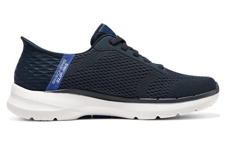 Go Walk 6 Кроссовки для мужчин с низким верхом, синие/белые Skechers — фото 2