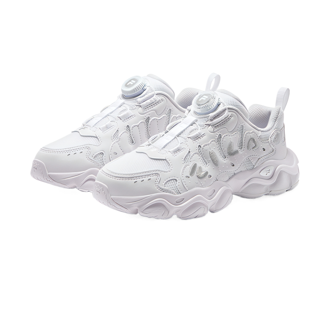 FILA KIDS Низкие детские беговые кроссовки FILA белые для подростков — фото 3