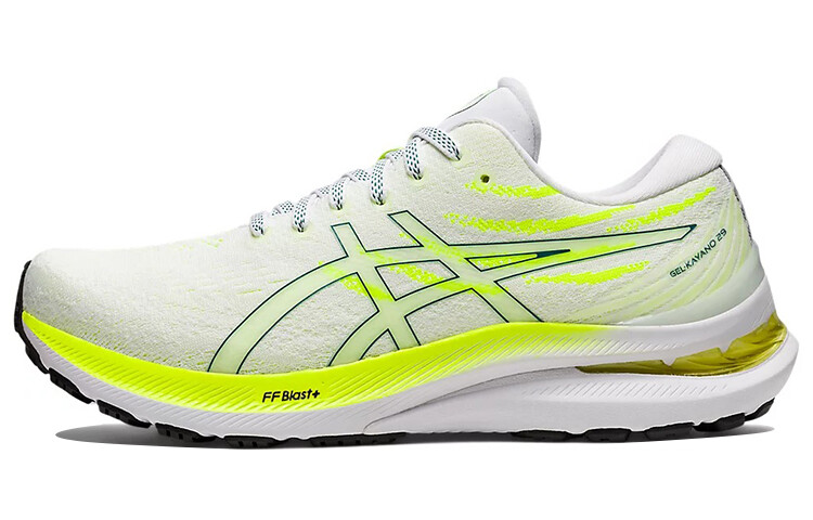 

ASICS Gel-Kayano 29 White Velvet Pine Safety Yellow (женские)