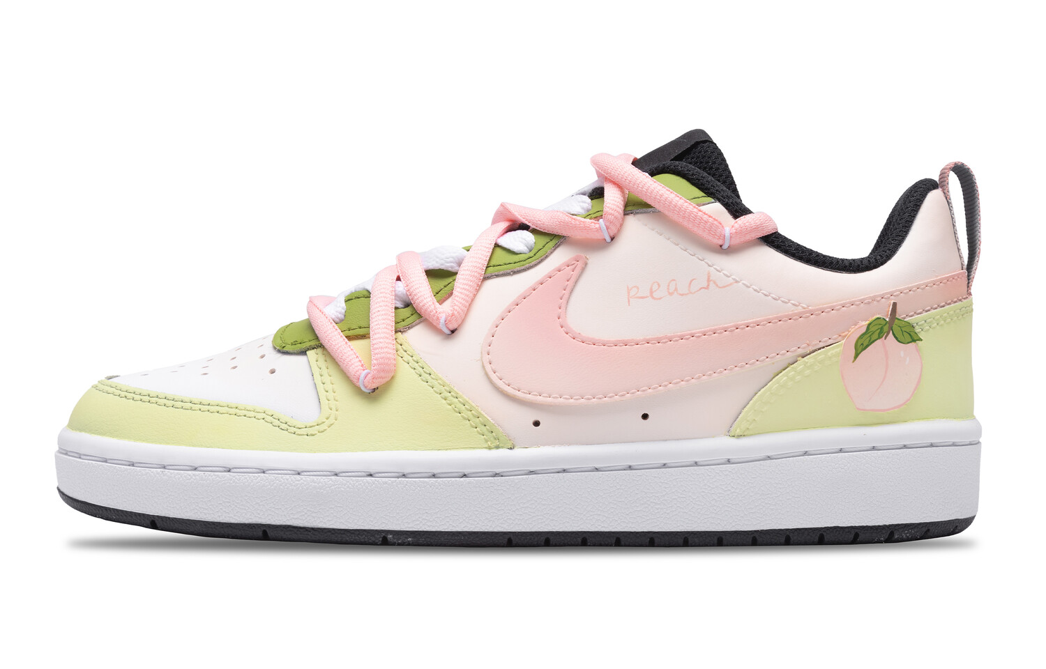 

Кроссовки Nike Court Borough 2 Skateboarding Shoes Women's Low-top Pink Green, цвет Pink Moon/Nori/Magnet