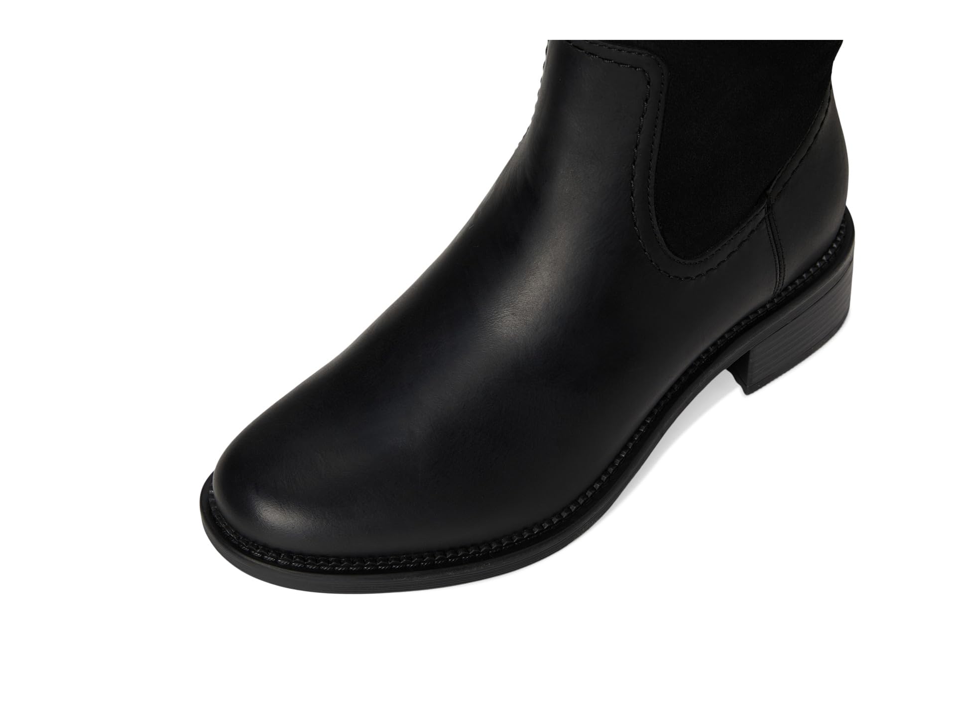 Сапоги женские Clarks Maye Carly высокие комбинированные, черный — фото 2