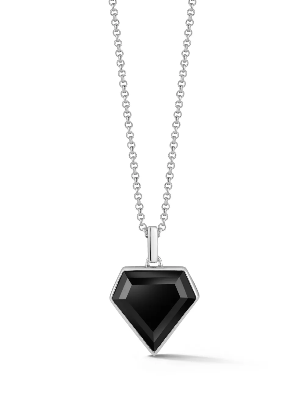 

Серебряное колье Pentagon с ониксом Mateo, серебяный