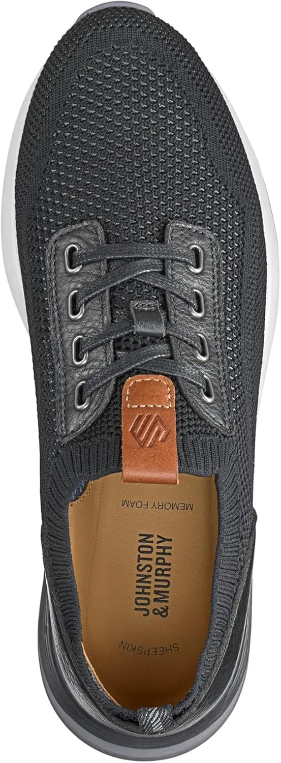 Мужские кроссовки Johnston & Murphy Kinnon Knit Jogger, черный — фото 4