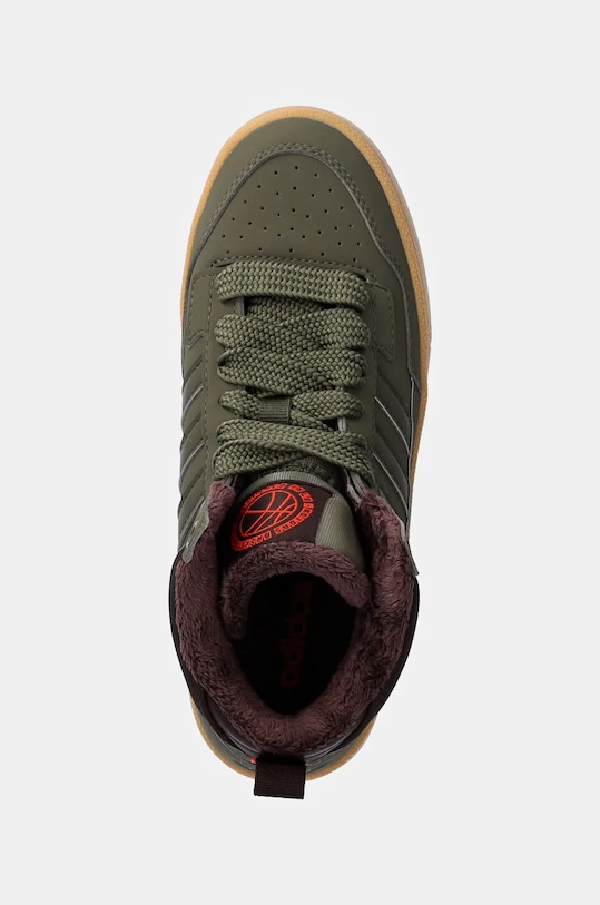 Детские кроссовки Rapid Court Mid Winterized Adidas, зеленый — фото 4