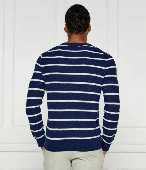 Свитер regular fit Polo Ralph Lauren, синий — фото 4